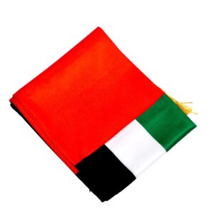 UAE National Day Flag – Pack of 6 Large Fabric Flags Without Stick, 60×90 cm Durable Polyester for Indoor & Outdoor Decorations