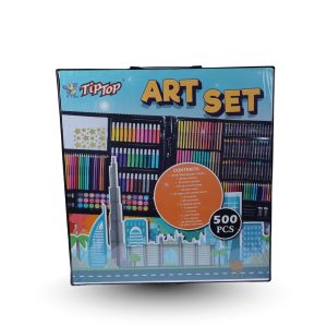 TipTop 500 Pcs Water Color Art Set – Complete Drawing & Painting Kit for Kids & Artists